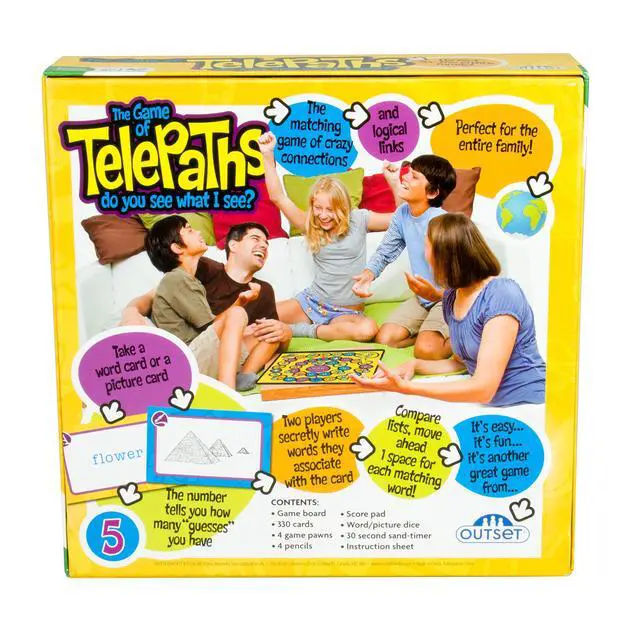 Alt view image 2 of 6 - Family Board Game of Telepaths - Matching Game of Crazy Connections and Logical Links - Includes 330 Cards (Ages 8+)