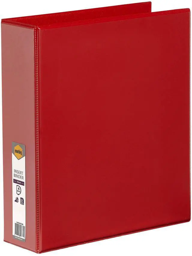 Main image of MARBIG(R) Clearview 5424003B Insert Folder A4 4D 50mm Red
