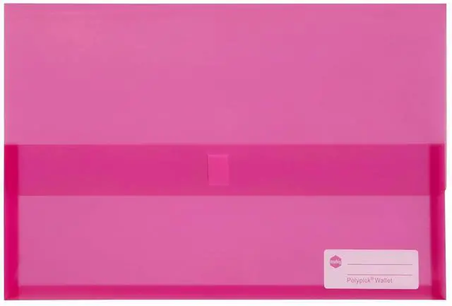 Main image of Marbig Polypick Foolscap Document Wallet, Pink