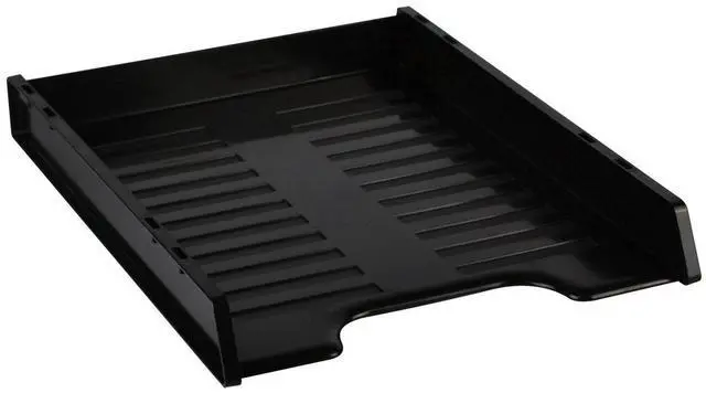 Main image of Italplast Slimline Multi Fit A4 Document Tray, Black