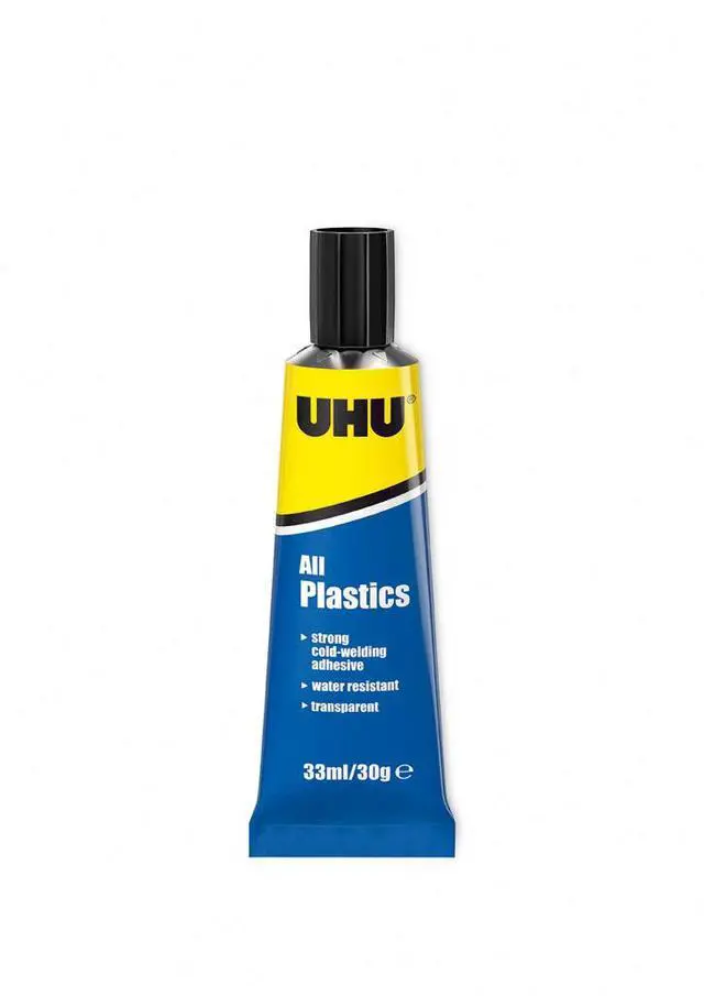 Alt view image 2 of 4 - UHU 3-63166, Blister, Powerful Universal Adhesive for Plastics, 33ml, Transparent