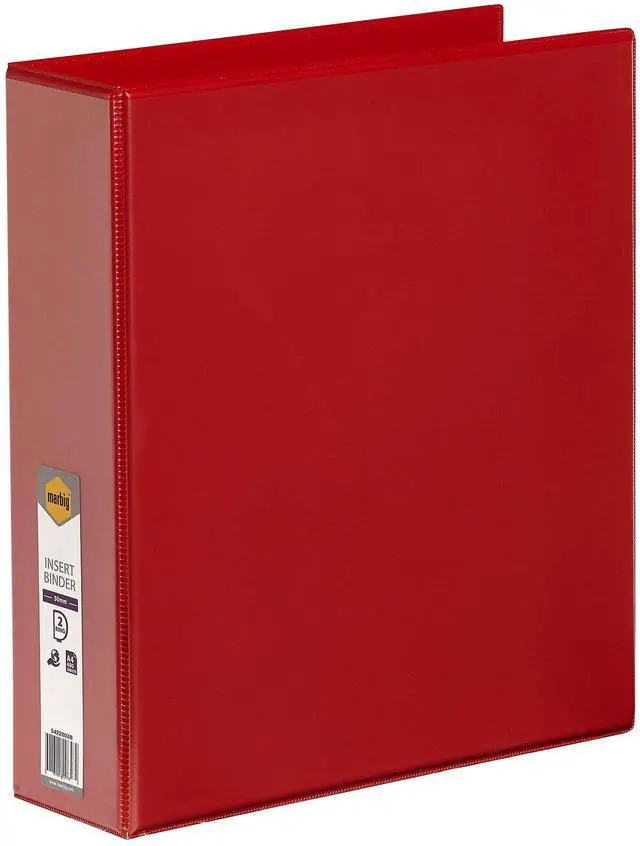 Main image of Marbig Clearview Insert Binder A4 2D Ring 50Mm Red
