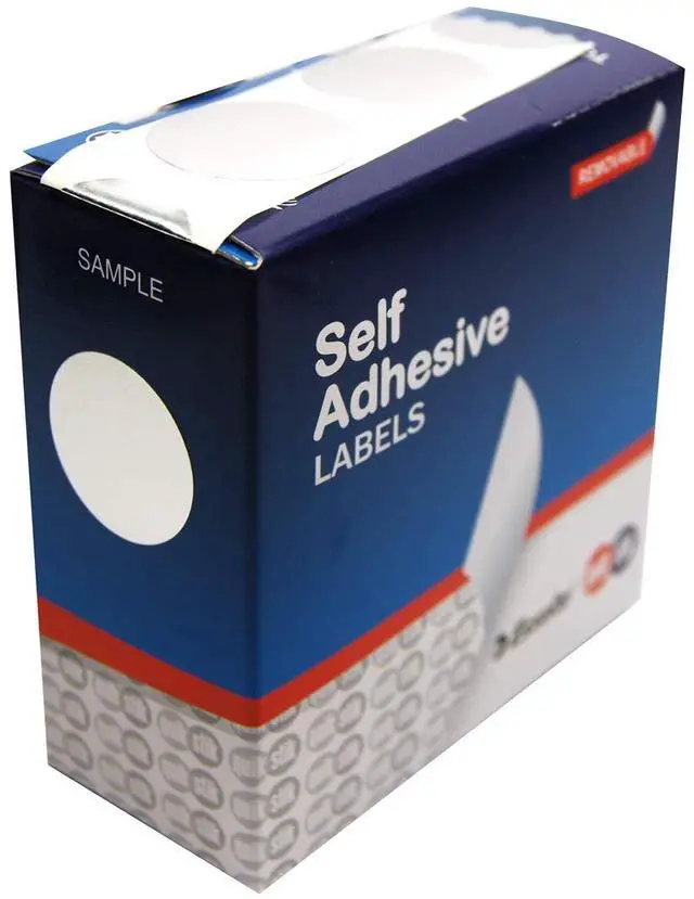 Main image of Quikstik Label Dispenser Circle 24Mm Silver 250 Labels