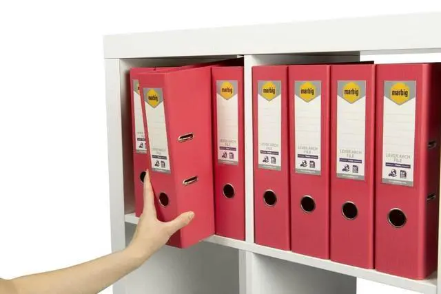 Alt view image 2 of 6 - Marbig Lever Arch File A4 Pe Coral