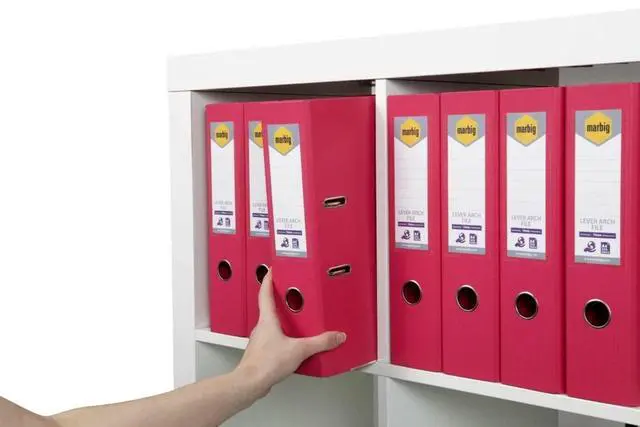 Alt view image 5 of 6 - Marbig Lever Arch File A4 Pe Coral