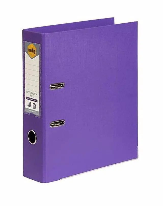 Main image of Marbig Lever Arch File A4 Pe Purple