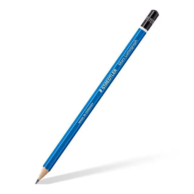 Alt view image 2 of 6 - STAEDTLER Mars Lumograph 2B Graphite Art Drawing Pencil, Medium Soft, Break-Resistant Bonded Lead, 12 Pack, 100-2B (100-2B VE)