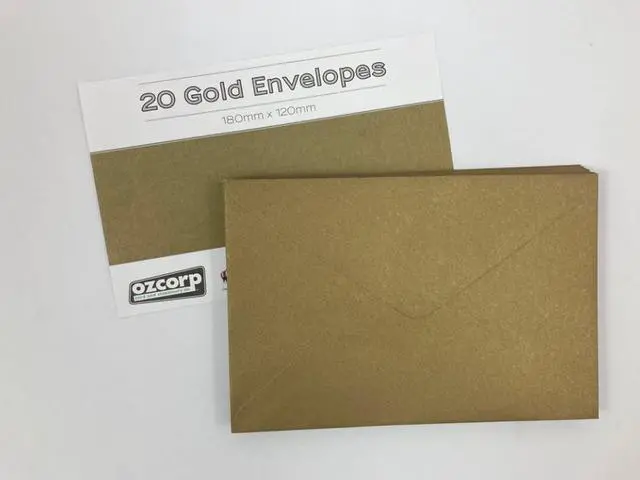 Main image of OZCORP ENVELOPE OZCORP C6 GOLD PK20
