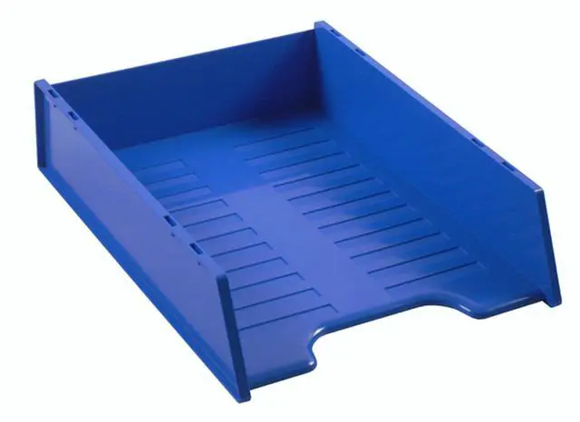 Main image of Italplast Multi Fit A4 Document Tray, Blueberry