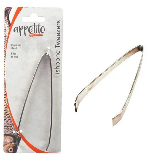 Alt view image 2 of 3 - Appetito Stainless Steel Fish Bone Tweezer