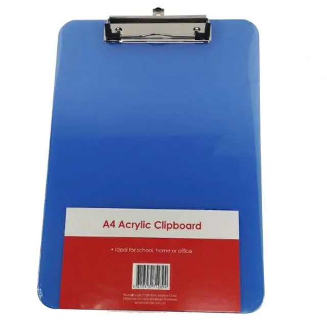 Main image of Stat A4 Acrylic Clipboard, Blue