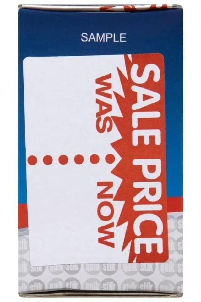Alt view image 5 of 5 - Quikstik Permanent Sale Price Label 100-Pieces, 44 x 63 mm (100 Pieces)
