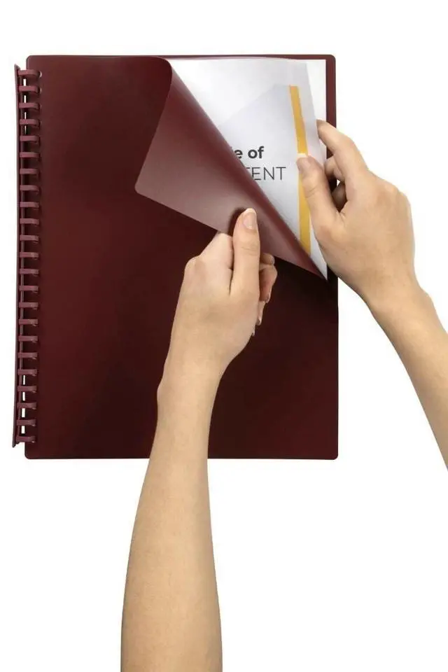 Alt view image 2 of 4 - MARBIG(R) 2007021 Refillable 20 Pocket A4 Display Book Maroon