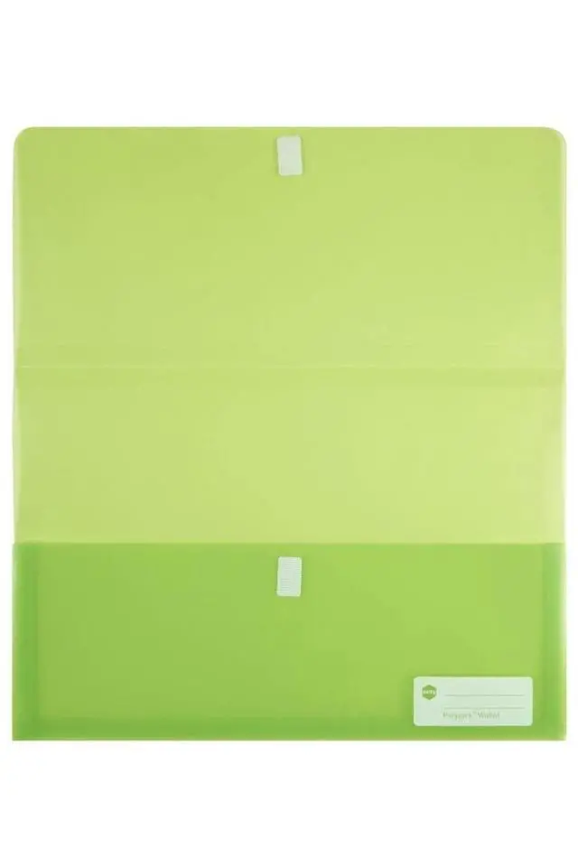 Alt view image 3 of 3 - Marbig Polypick Foolscap Document Wallet, Lime