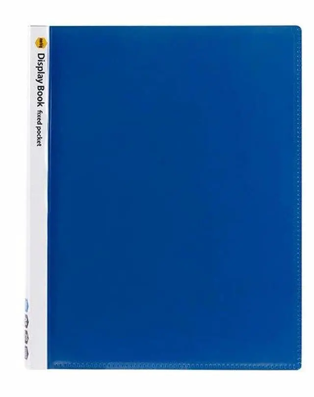 Main image of Marbig A4 20 Pages Non-Refillable Display Book with Insert Cover, Blue