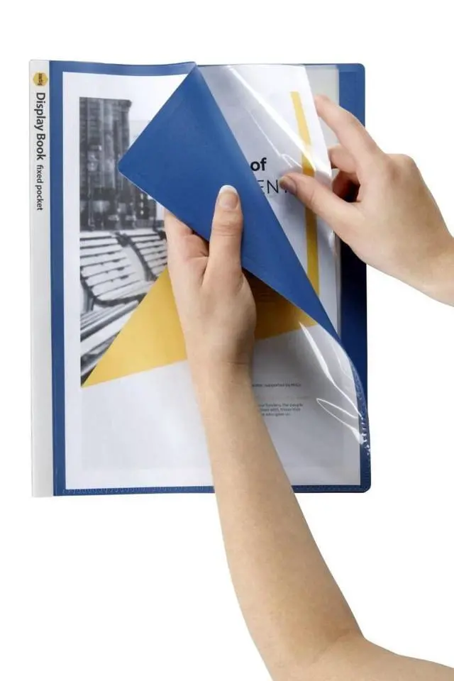 Alt view image 2 of 4 - Marbig A4 20 Pages Non-Refillable Display Book with Insert Cover, Blue