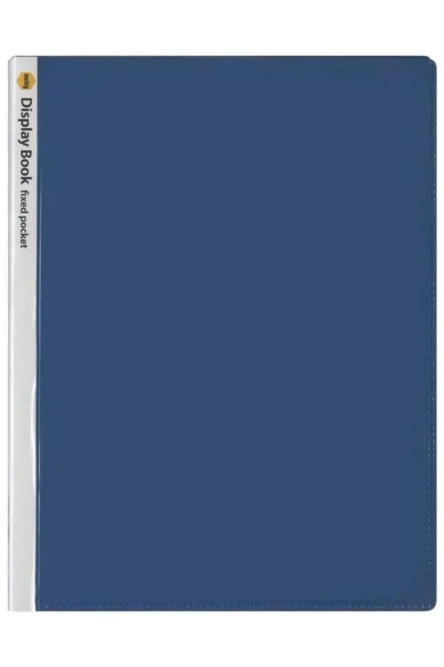 Alt view image 4 of 4 - Marbig A4 20 Pages Non-Refillable Display Book with Insert Cover, Blue