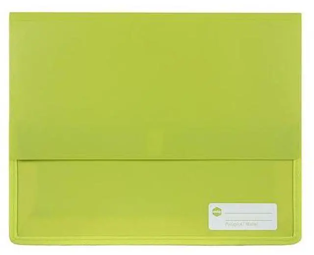 Main image of Marbig Wallet A4 Heavy Duty Polypick Lime A4 Heavyduty Polypick Lime