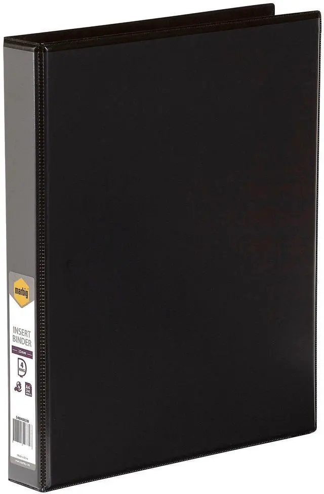 Main image of Marbig Clearview Insert Binder A4 4D Ring 25Mm Black