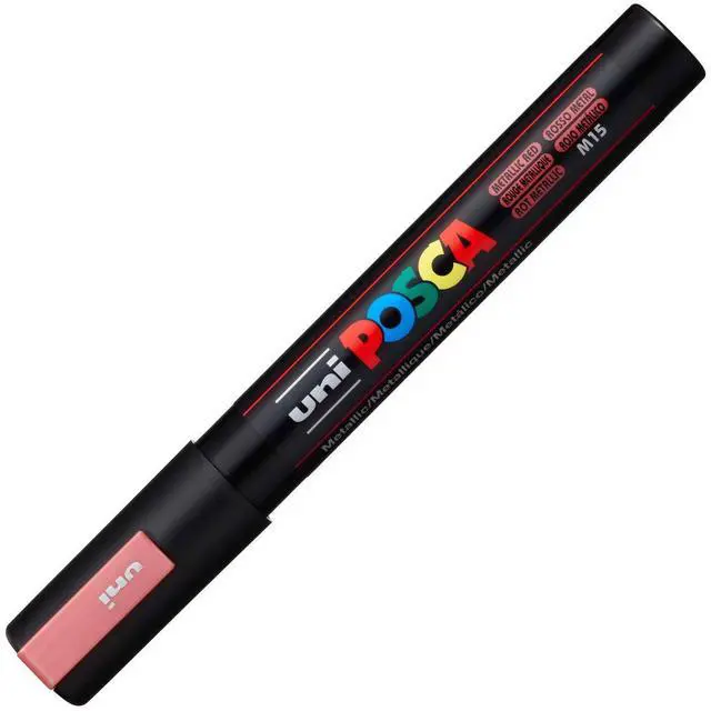Main image of POSCA® PC-5M Paint Marker, Medium Reversible Tip (1.8-2.5mm), Metallic Red