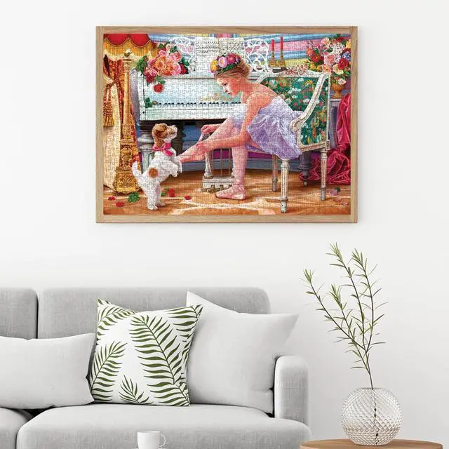 Alt view image 3 of 6 - Anatolian Puzzle - Ballerina and her Puppy, 1000 Piece Jigsaw Puzzle, #1115