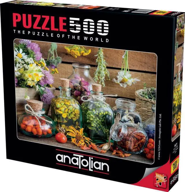 Main image of Anatolian Puzzle - Herbal Therapy, 500 Piece Jigsaw Puzzle, #3621