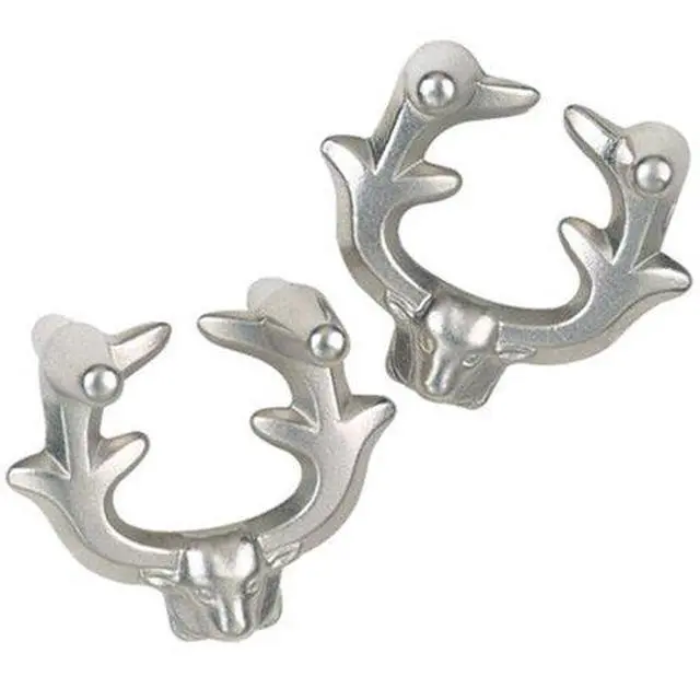 Alt view image 2 of 2 - Hanayama Cast Metal Puzzle Elk