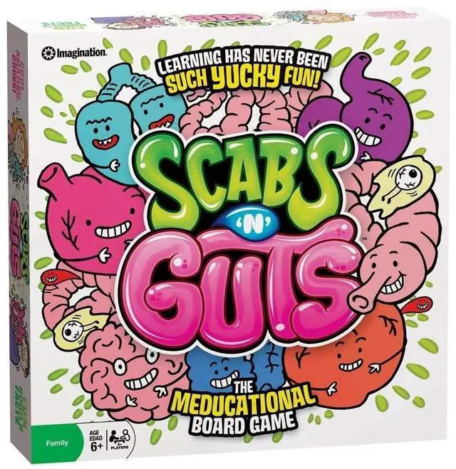 Main image of Scabs N Guts Educational Board Game Learning has Never Been Such yucky Fun! for 2 or More Players Ages 6 and up