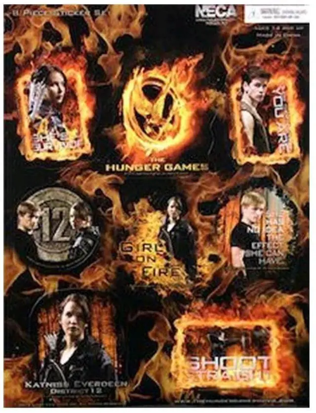 Main image of The Hunger Games Movie Sticker 8 pc. Sticker Set