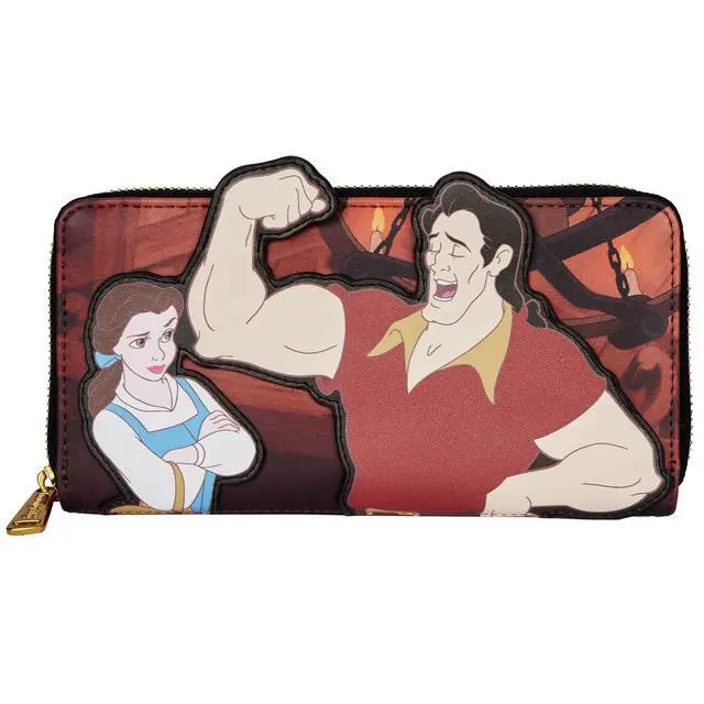 Alt view image 2 of 3 - Loungefly Disney Villains Scene Gaston Zip Around Wallet