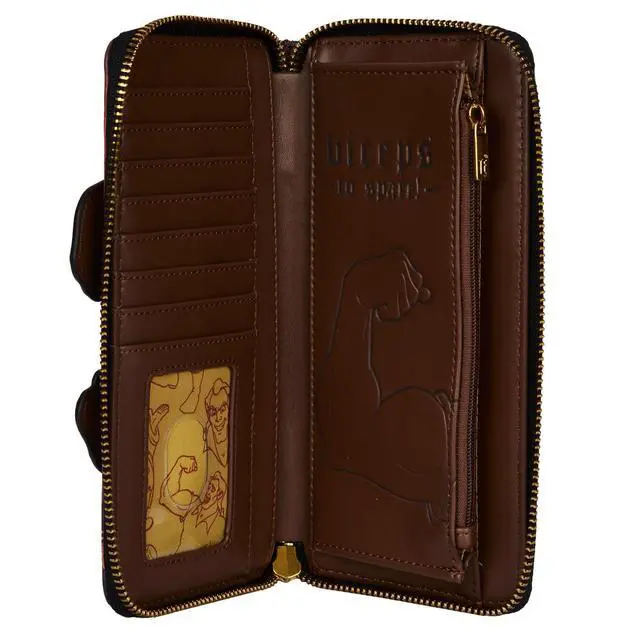 Alt view image 3 of 3 - Loungefly Disney Villains Scene Gaston Zip Around Wallet