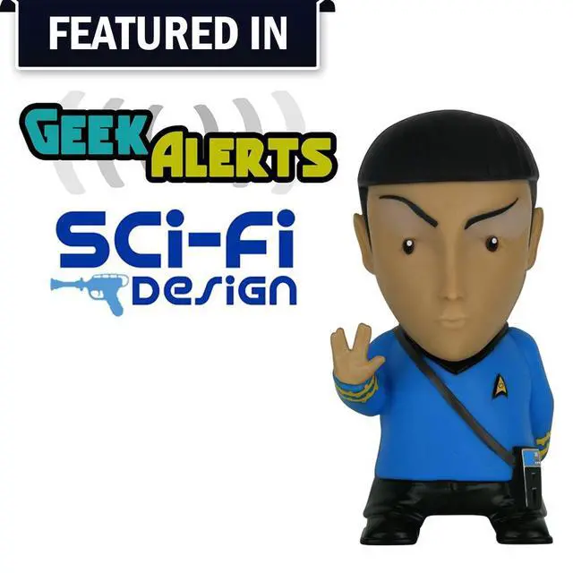 Alt view image 2 of 7 - Fametek Star Trek Mr. Spock 6-Inch Mobile Wireless Bluetooth Speaker w/ 9 Quotes