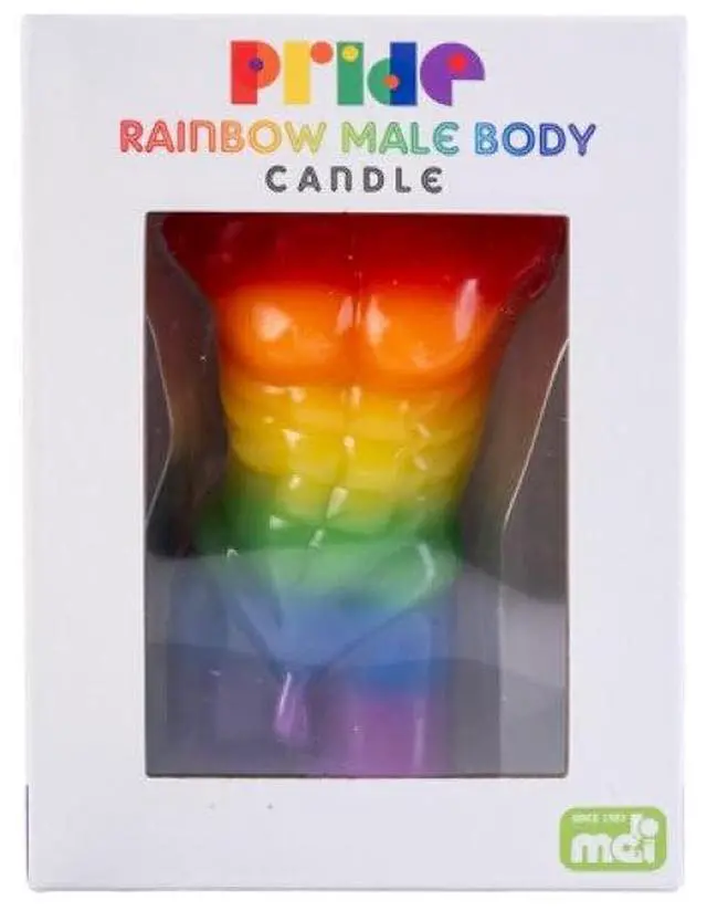 Main image of Rainbow-Pride-Male-Body-Candle