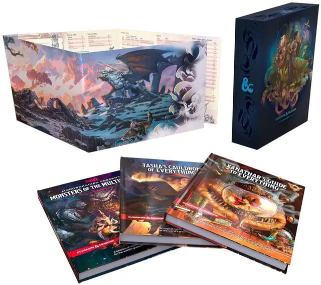 Main image of Dungeons & Dragons Rules Expansion Gift Set (D&D Books)-: Tasha's Cauldron of Everything + Xanathar's Guide to Everything + Monsters of the Multiverse + DM Screen