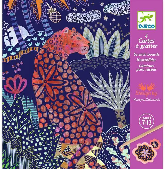 Main image of DJECO Lush Nature Scratch Cards, Multicolor