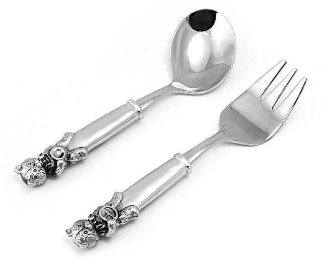 Main image of Royal Selangor 017522R Fork and Spoon Set, One Size, Pewter