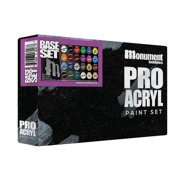 Alt view image 4 of 7 - Monument Hobbies PRO Acryl 22ml Acrylic Paint Set - Miniature Paint for Wargames - Non Toxic Acrylic Paint Compatible with Both Brush and Airbrush Painting Techniques - Ninjon Series