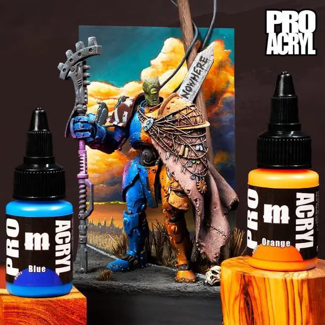 Alt view image 7 of 7 - Monument Hobbies PRO Acryl 22ml Acrylic Paint Set - Miniature Paint for Wargames - Non Toxic Acrylic Paint Compatible with Both Brush and Airbrush Painting Techniques - Ninjon Series