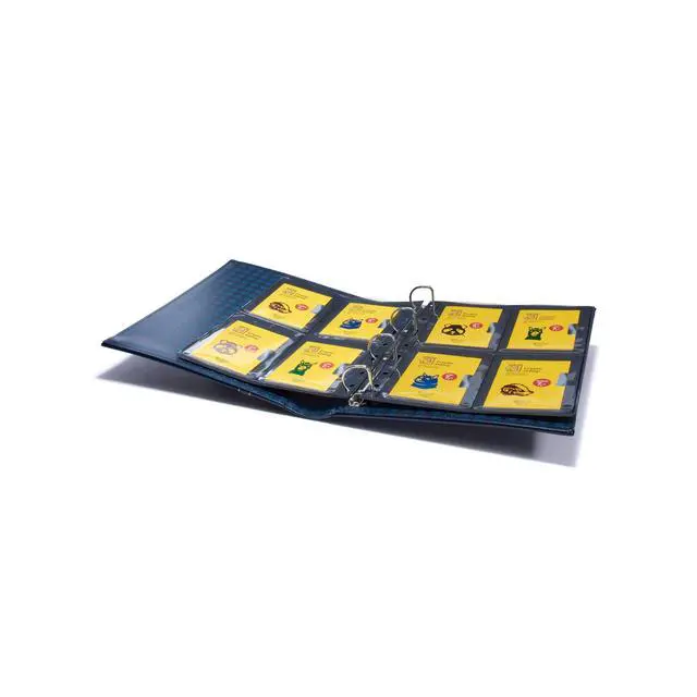 Alt view image 2 of 4 - LIGHTHOUSE - Vario Classic Binder - 4-Ring Binder with Padded Leatherette Cover and Slipcase for up to 50 Sheets - Blue