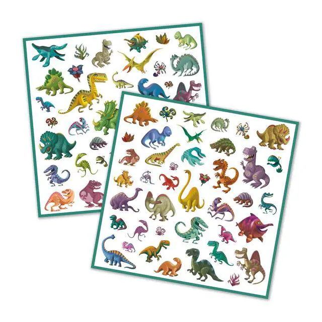 Alt view image 3 of 3 - Djeco DJ08843 Stickers-Dinosaurs Novelty