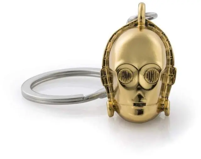 Main image of Royal Selangor Hand Finished Star Wars Collection Pewter C-3PO 24K Gold Plated Keychain Gift