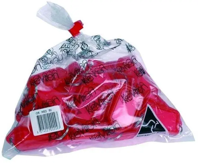 Main image of KEVRON ID5-50 Single Colour Click Tag - Red