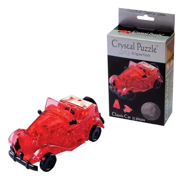 Alt view image 2 of 3 - Funtime Crystal Puzzle - Vintage Car - Red BV5860-Red