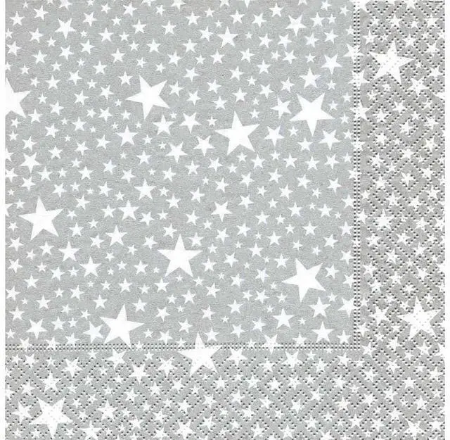 Main image of Paper+Design KSINTERONLINE Star Paper Napkins, Made in Germany, Pack of 20