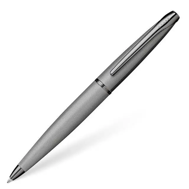Main image of Cross ATX Sandblasted Titanium Gray Ballpoint Pen - Refillable Pen for Smooth Writing - Black Ink - Comfortable Grip - Long-Lasting - Professional Office Supplies - Gift Box Included