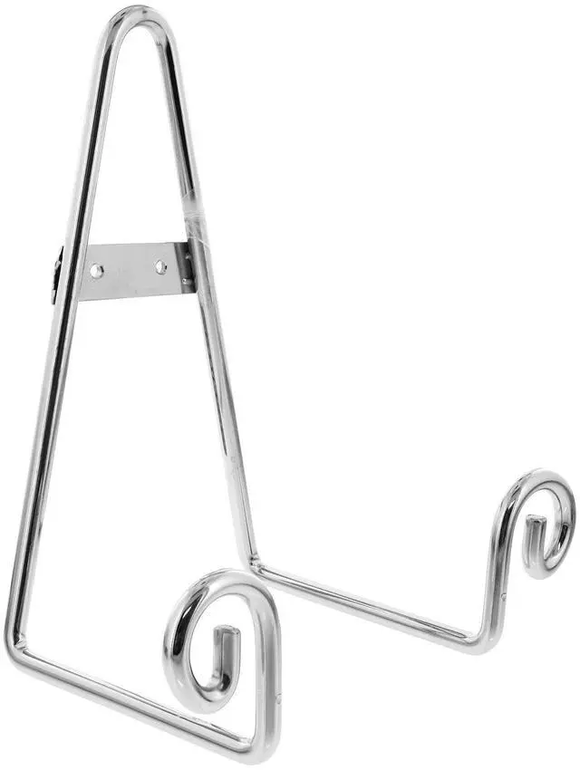 Main image of Small Scroll Plate Stand 21cm - Chrome
