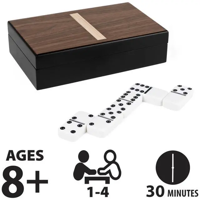 Alt view image 2 of 7 - Spin Master Games Legacy Deluxe Double-6 Dominoes Classic Game