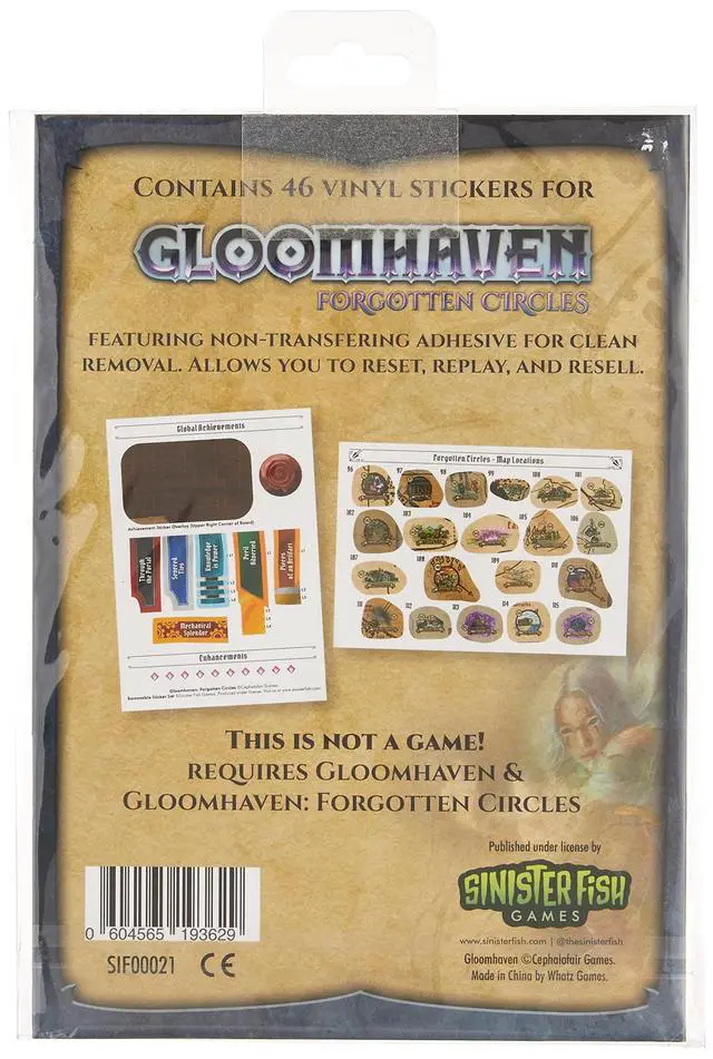 Alt view image 2 of 3 - Cephalofair Games Gloomhaven Sticker Set: Forgotten Circle