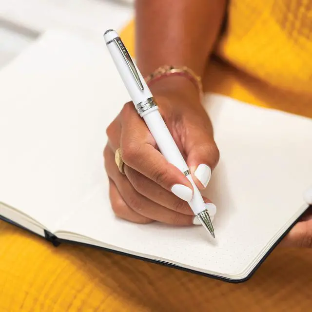 Alt view image 5 of 7 - Bailey Light Polished Coral Ballpoint Pen, Medium Point, Black Ink | Ballpoint Pen, Refillable for Long-Lasting Use, Smooth Ink Flow, Comfortable Grip, Premium Gift Box, Medium Point Refill
