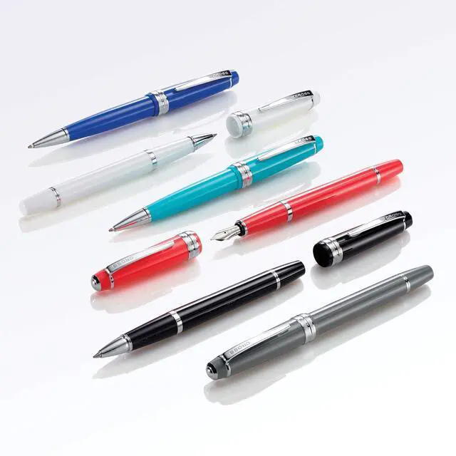 Alt view image 7 of 7 - Bailey Light Polished Coral Ballpoint Pen, Medium Point, Black Ink | Ballpoint Pen, Refillable for Long-Lasting Use, Smooth Ink Flow, Comfortable Grip, Premium Gift Box, Medium Point Refill